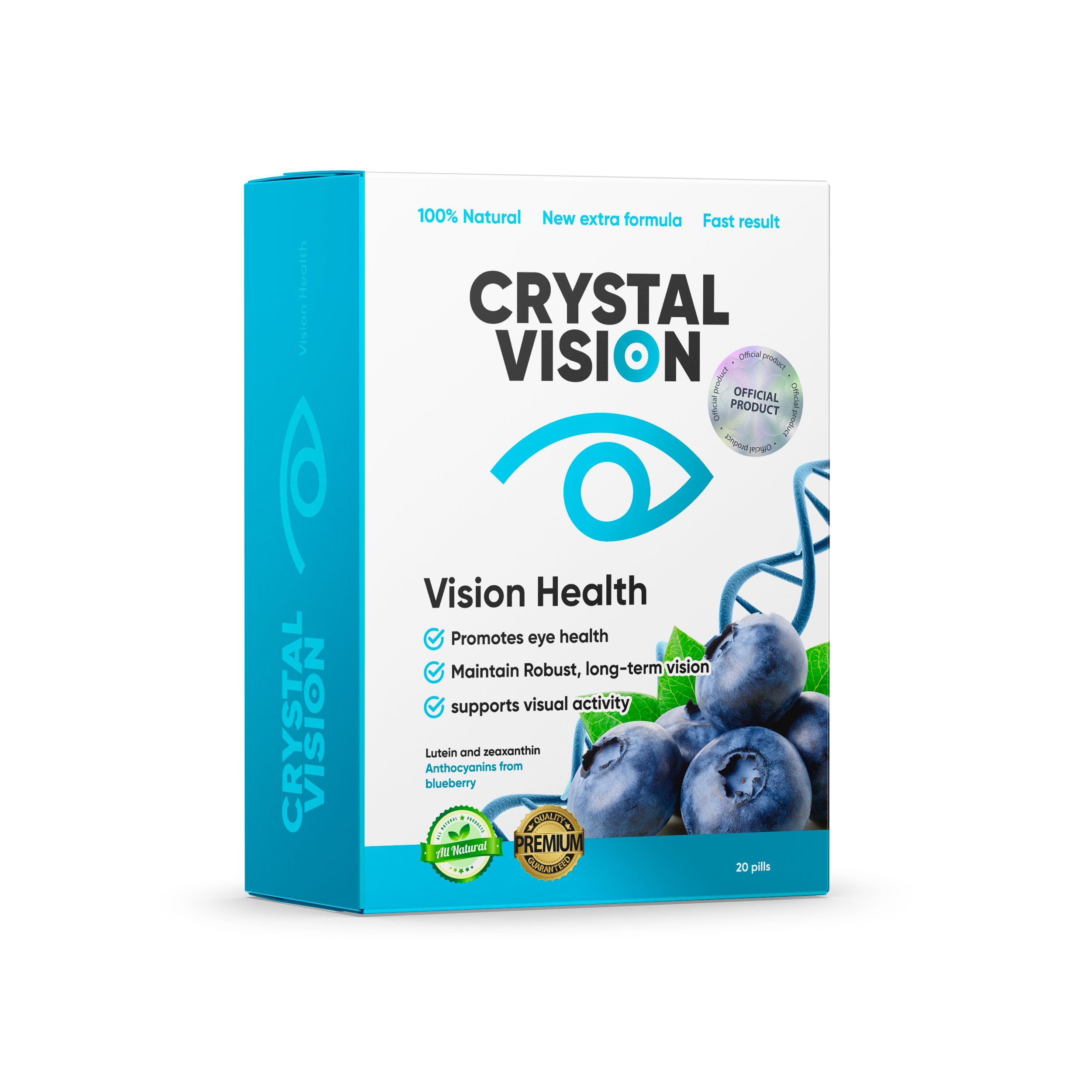 Crystal Vision capsule package for the Philippines