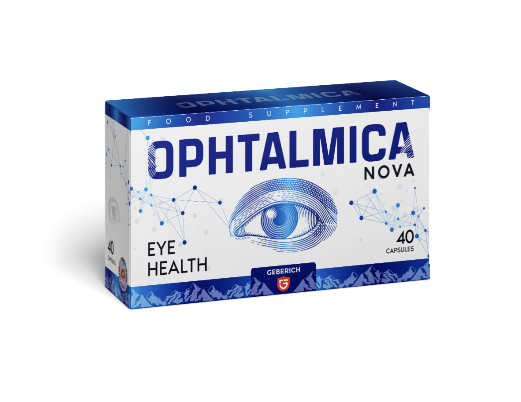 Embalagem de Ophtalmica Nova em cápsulas para Portugal